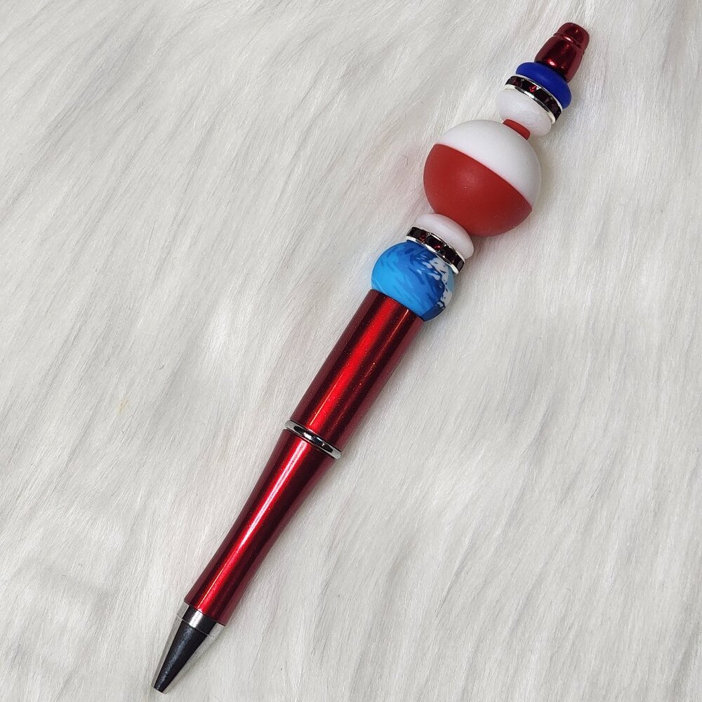 Fishing Theme Silicone Beaded Ink Pen